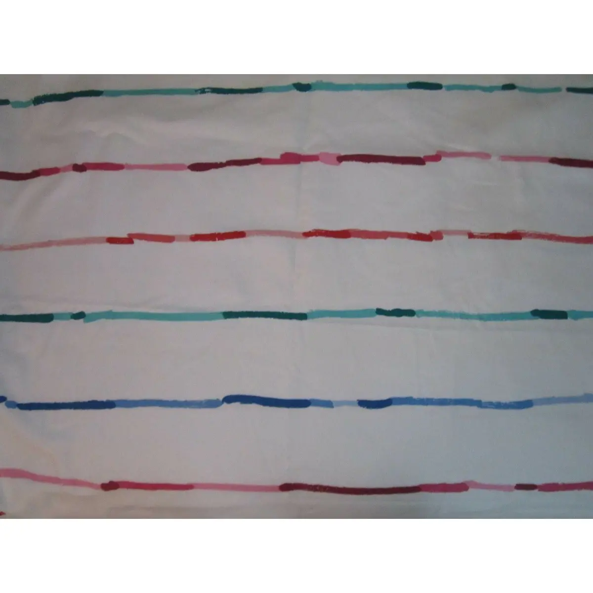 Waverly Party Lines Garden Party 100% Cotton Screen Print Fabric Usa Stripes 1Yd 1