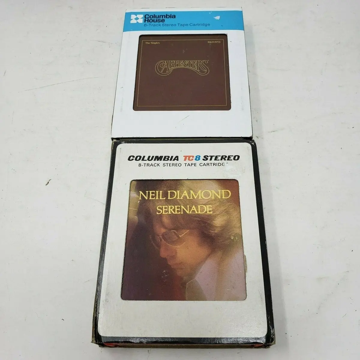 8-Track Neil Diamond Serenade Carpenters The Singles Tc8 Stereo Tapes Music Lot 1