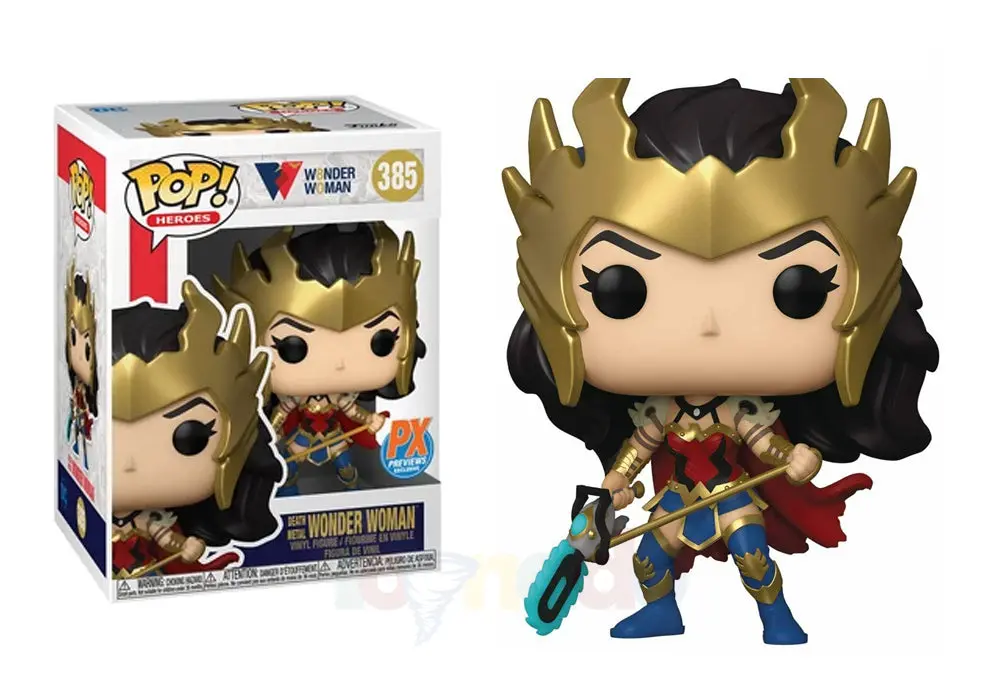 Funko Pop! Heroes #385 - Death Metal Wonder Woman (Px Previews Exclusive) Vinyl Figure 1