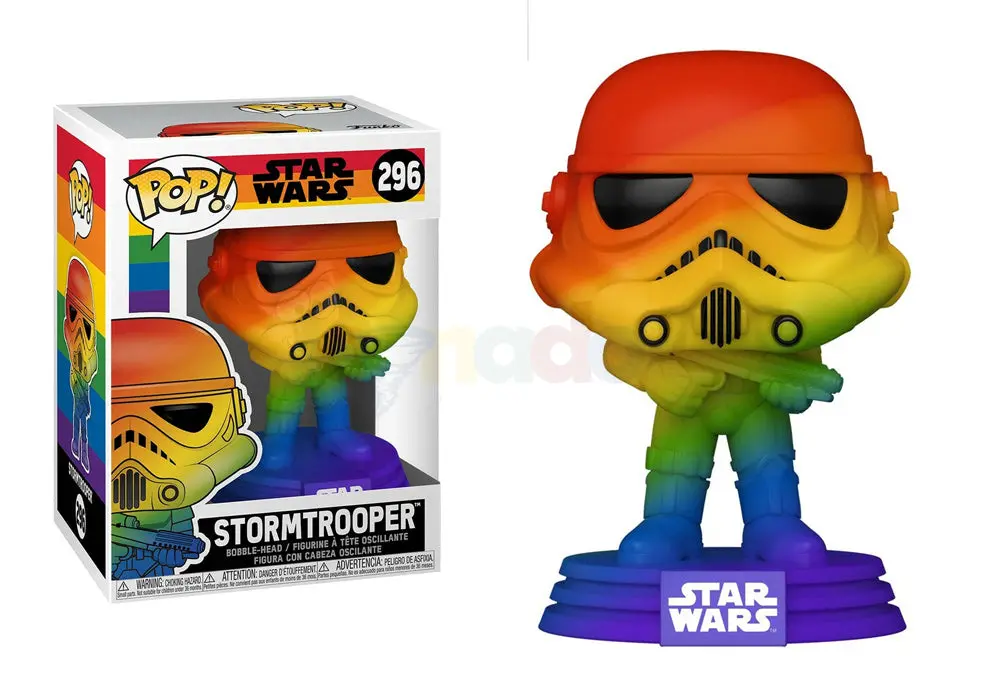 Funko Pop! Star Wars #296 - Stormtrooper (Pride) Vinyl Figure Low Stock 1