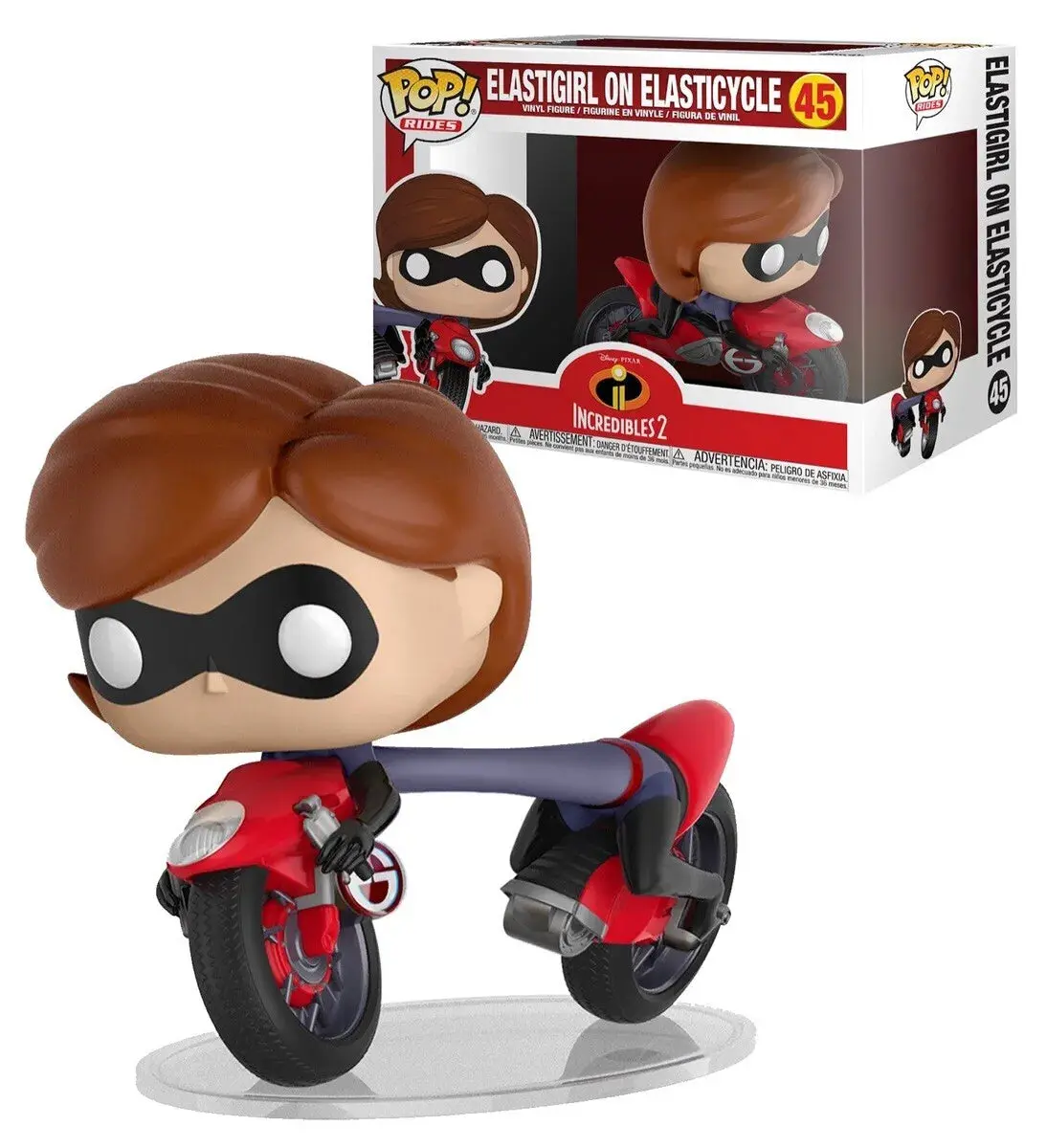 Funko Pop! Rides #45 - Incredibles 2 - Elastigirl On Elasticycle Vinyl Figure (29955) 1