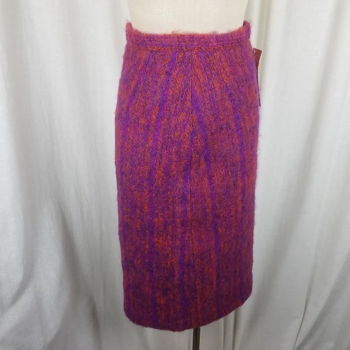 Vintage Hemmings At Donegal Design Mohair Short Skirt Womens Xs S 10 Hippie Boho 1