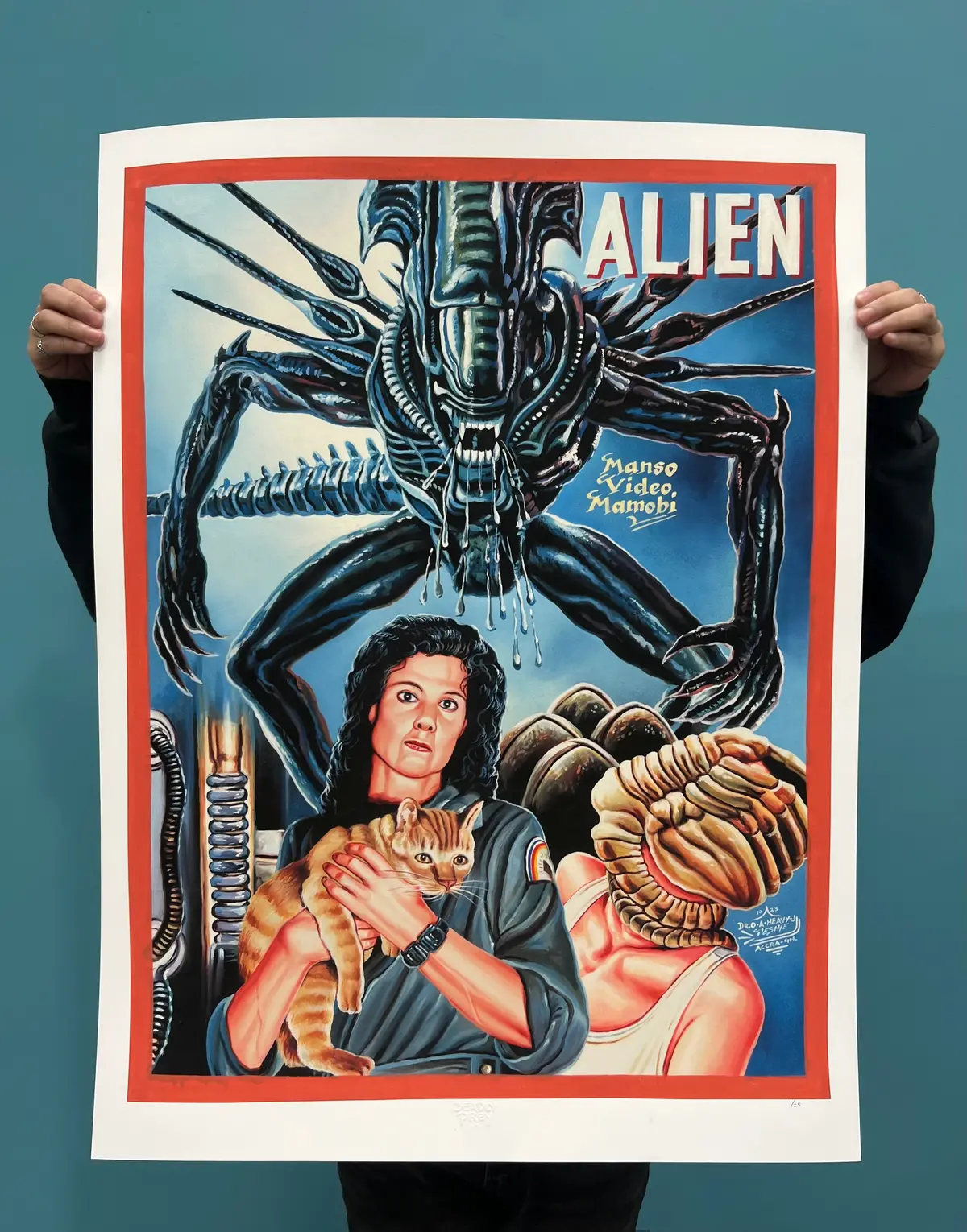 Alien - Limited Edition Archival Giclée Print From Static Medium By Heavy J 1