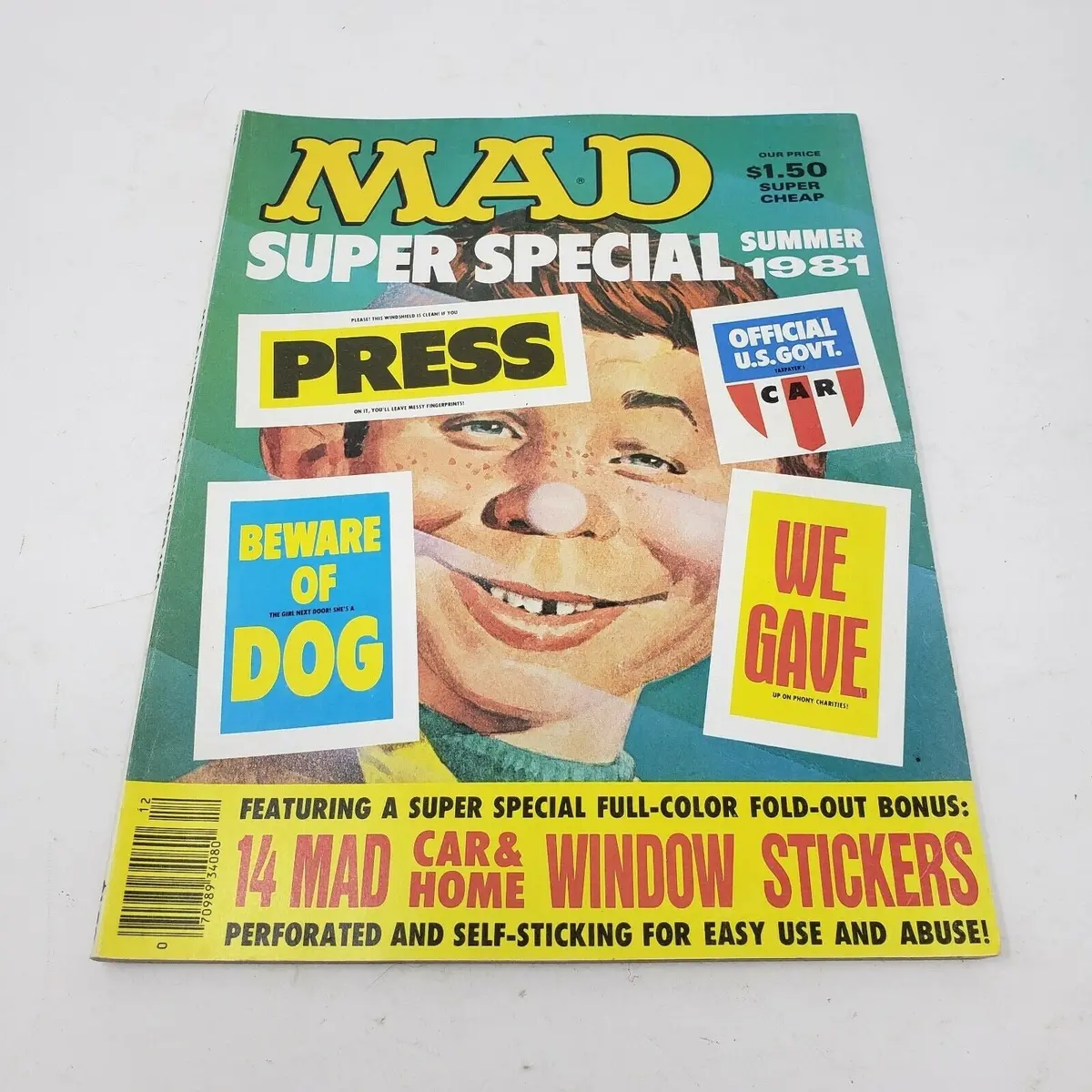 Mad Magazine Super Special Summer 1981 Vintage Fish Or Foul Garbage Ocean Trash 1