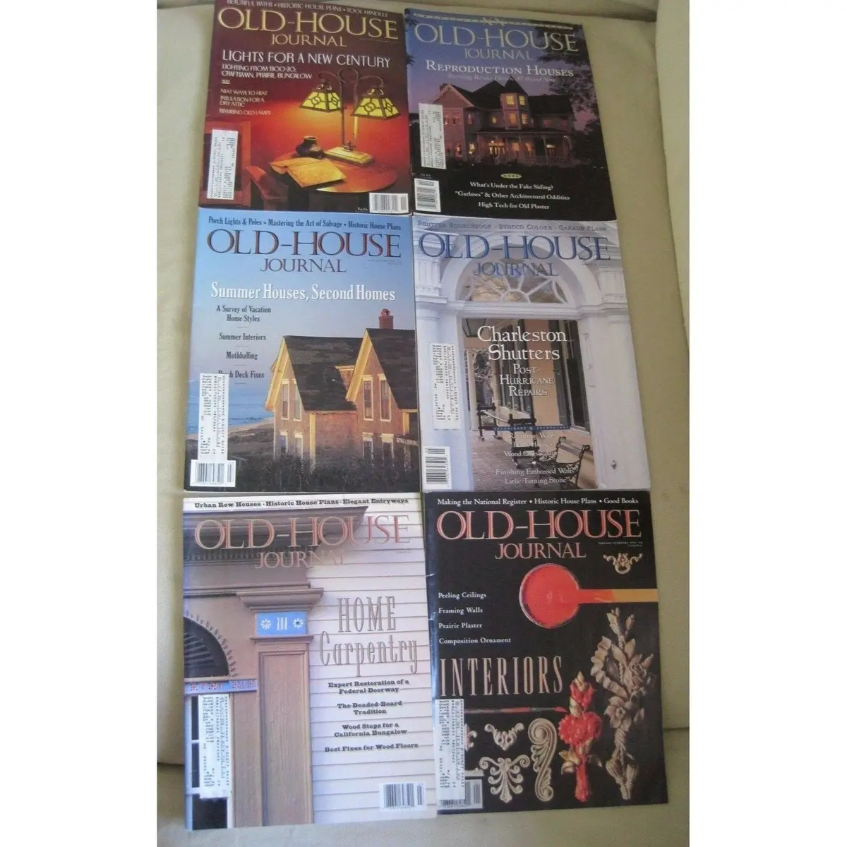 Old House Journal Back Issues Magazines Lot Of 6 Entire Year 1993 Diy Remodeling 1