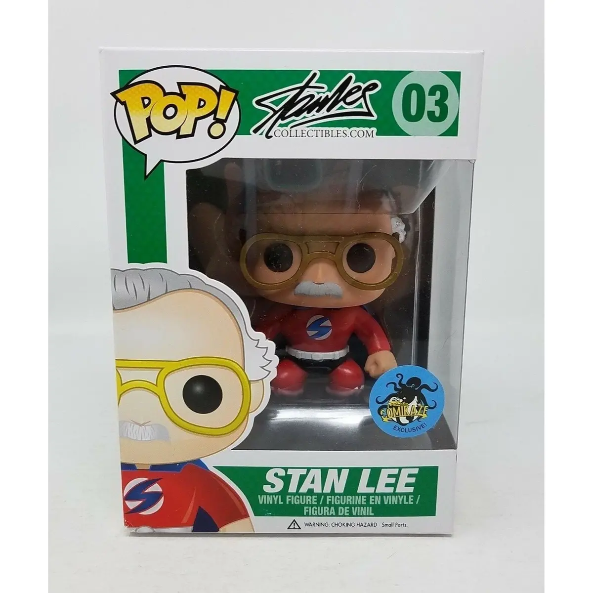 Funko Pop! Stan Lee Collectibles 03 2015 Comikazi Exclusive Red Superhero Toys 1