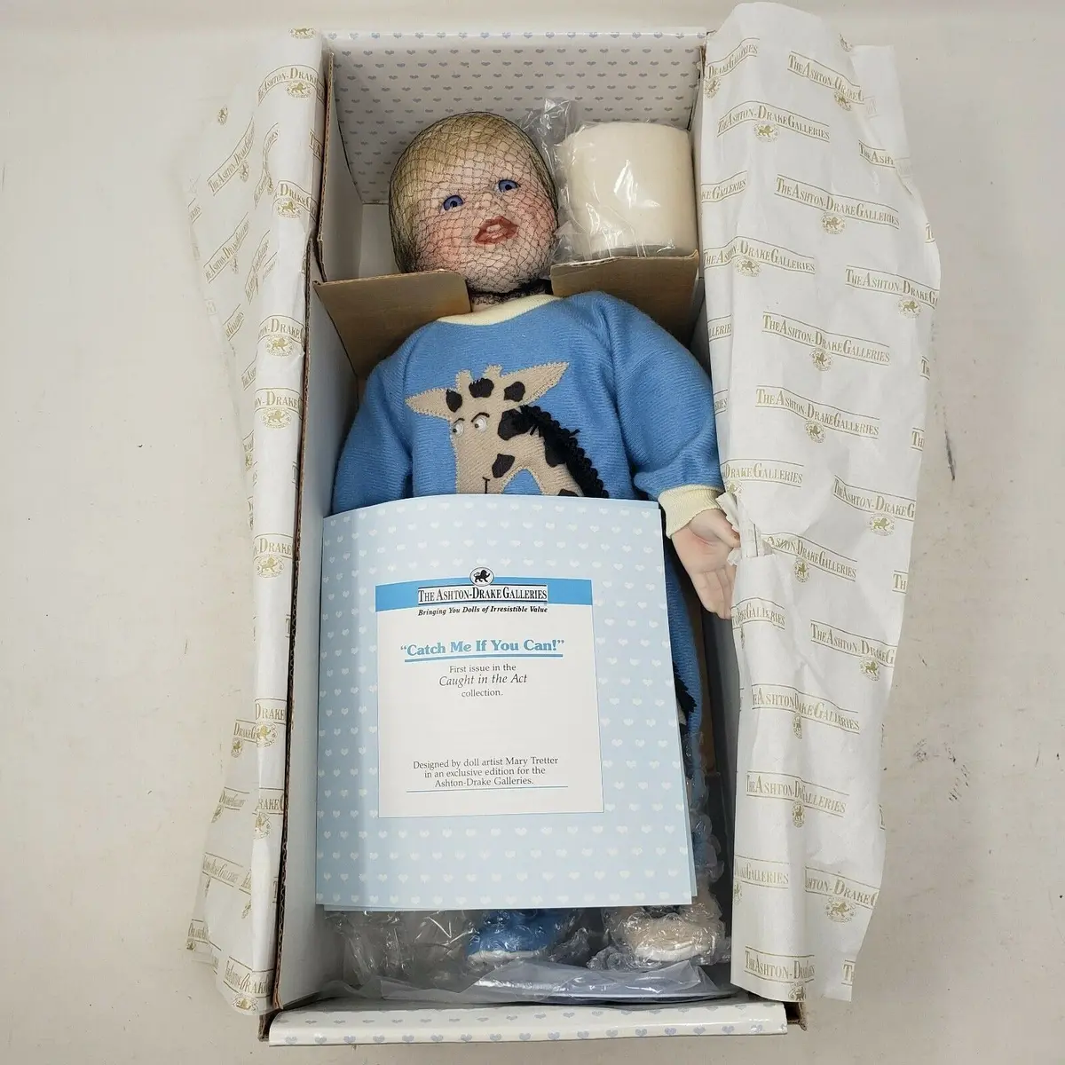 Caught In The Act Catch Me If You Can Stevie Porcelain Boy Doll 1St Edition 1992 1