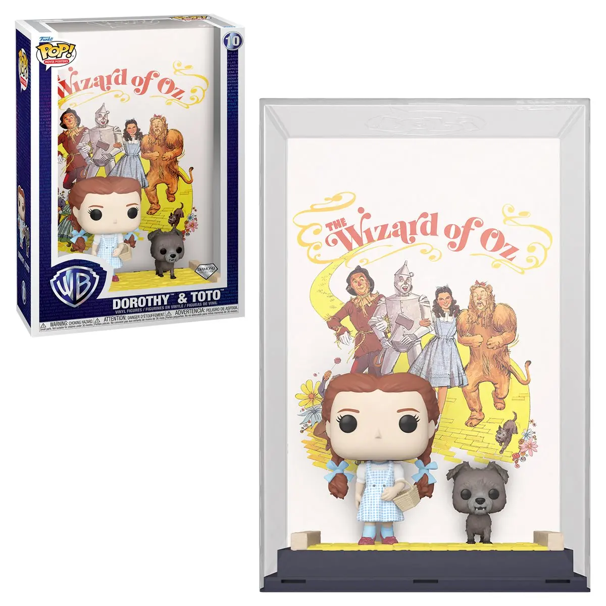 Funko Pop! Movie Posters #10 The Wizard Of Oz: Dorothy & Toto Vinyl Figures Diamond Collection 67546 Low Stock 1