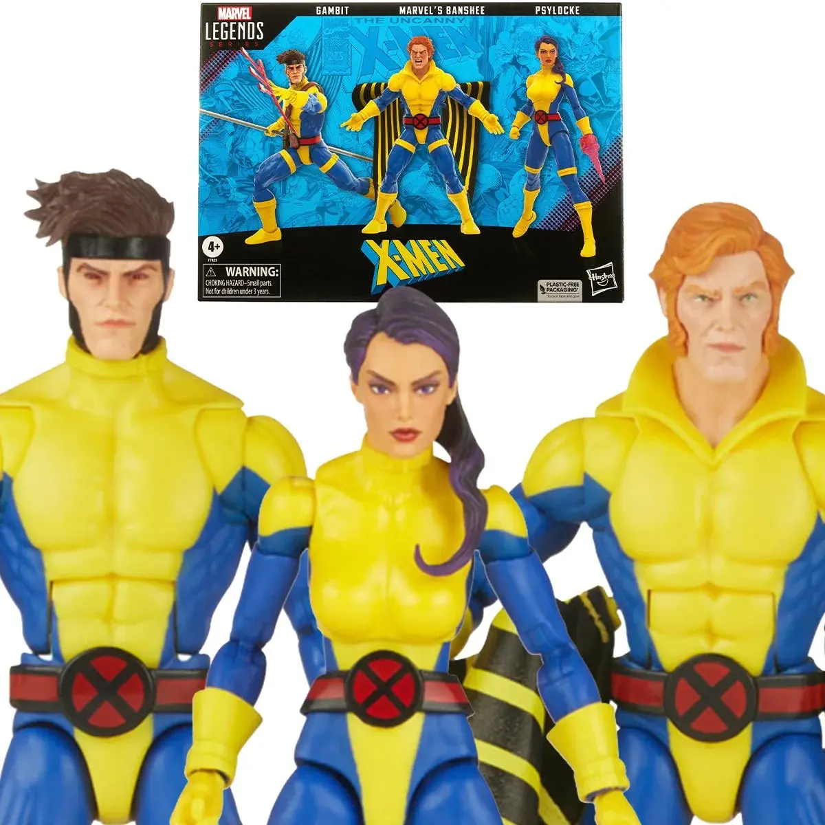 Marvel Legends Series - X-Men 60Th Anniversary - Banshee, Gambit, And Psylocke Action Figure Set (F7023) Last One! 1