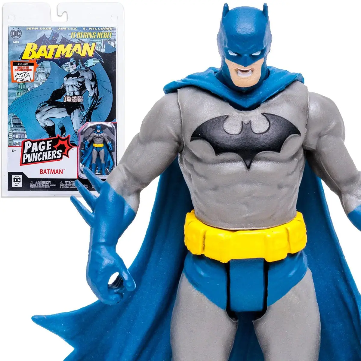 Dc Direct (Mcfarlane Toys) Page Punchers Batman 3-Inch Action Figure & Batman: Hush #608 Comic 15842 1