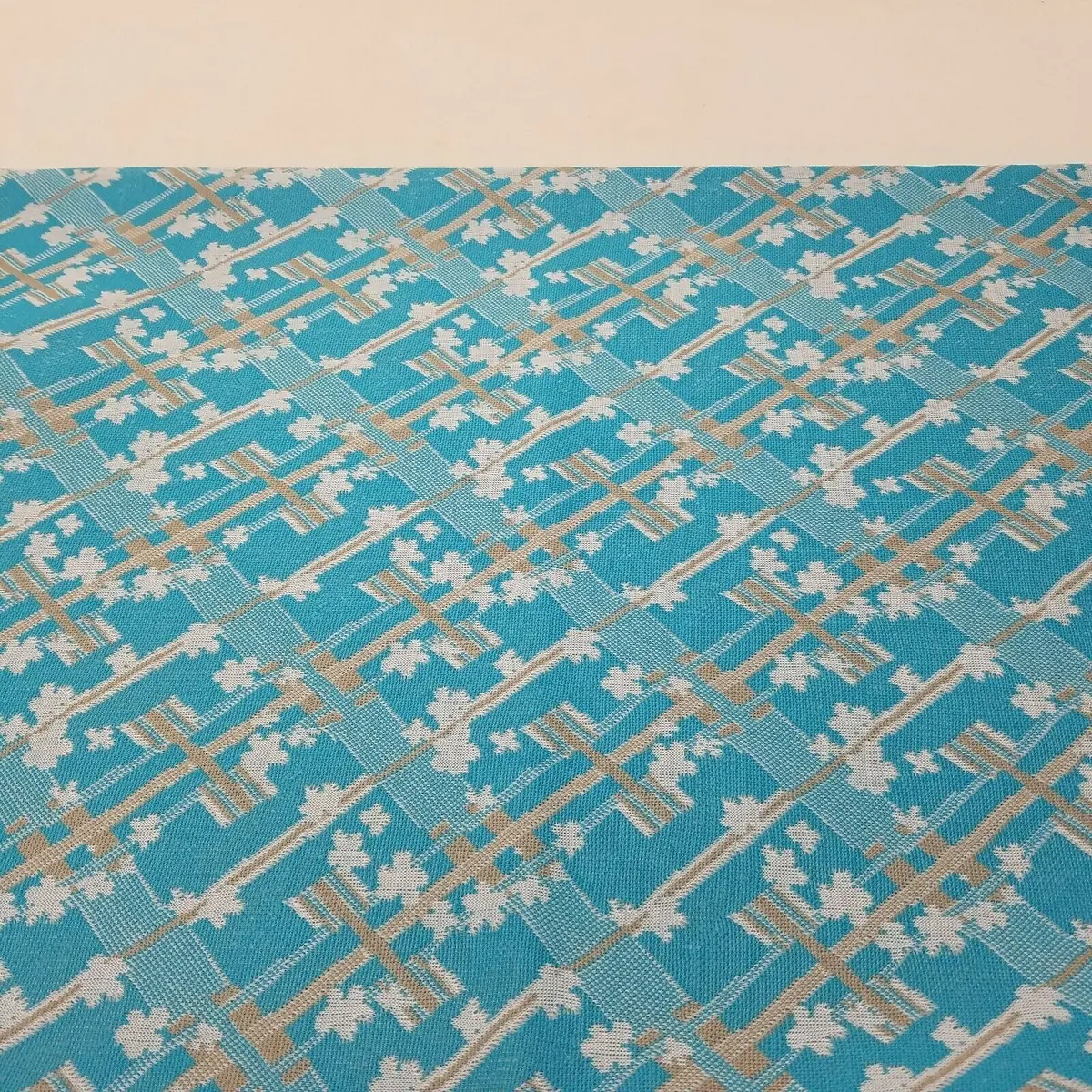 Vintage Polyester Leisure Suit Terylene Crimplene Fabric 2+ Yards Woven Material 1