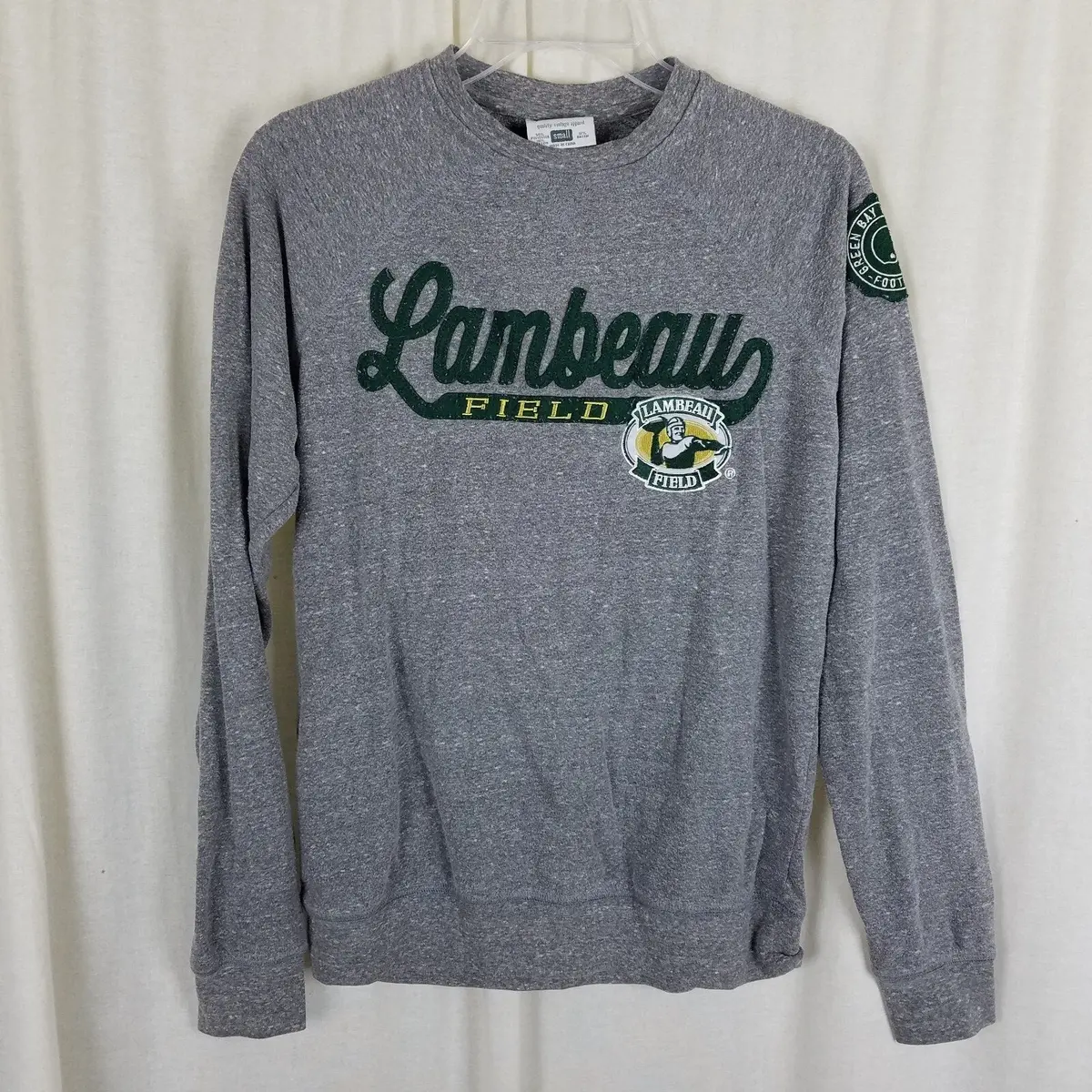 Vintage Packers Lambeau Field Spellout Logo Crewneck Pullover Sweatshirt Mens Adult S 1