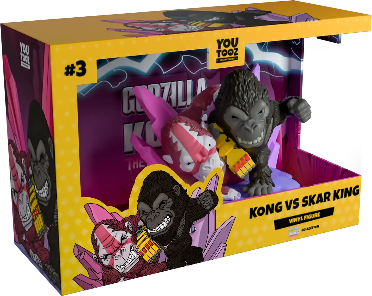 Youtooz - Godzilla X Kong: The New Empire #3 - Kong Vs Skar King Vinyl Figure 2-Pack (78273) Low Stock 1