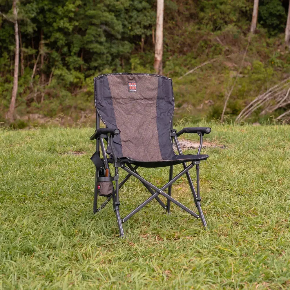Caos Folding Camp Chair - Brown & Black 1