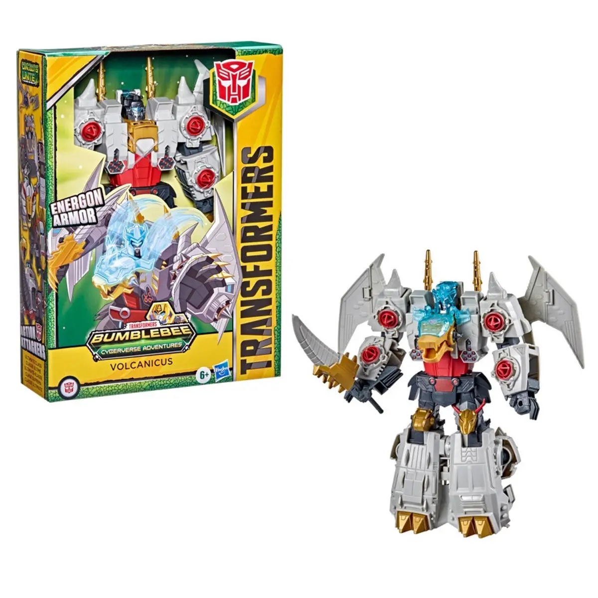 Transformers Bumblebee Cyberverse Adventures Dinobots Unite: Ultimate Volcanicus Action Figure F2748 1