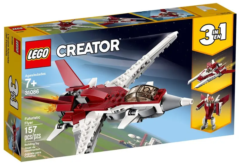 Lego Creator 3-In-1 - Futuristic Flyer (31086) Retired Building Toy Last One! 1
