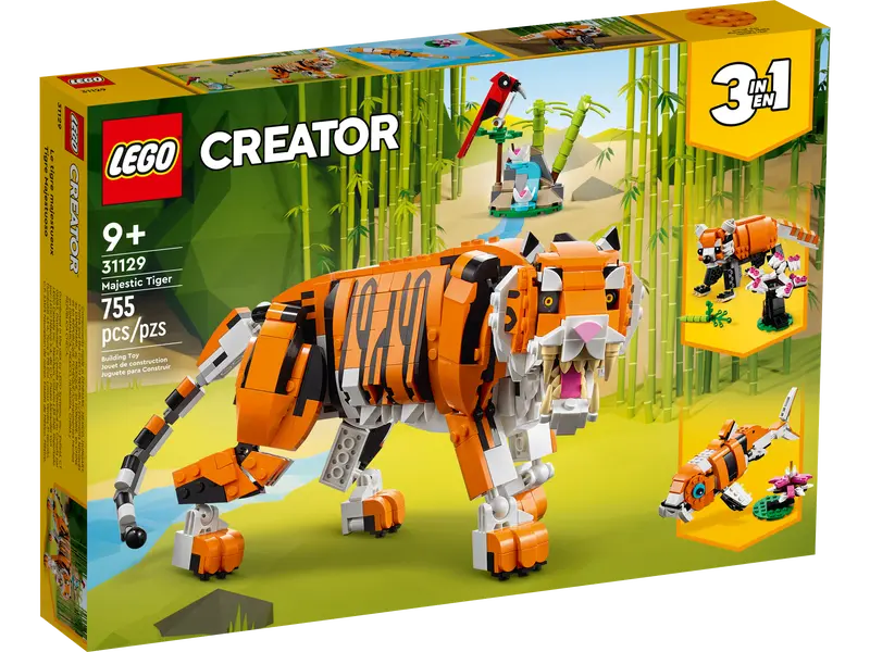 Lego Creator - Majestic Tiger (31129) 3-In-1 Building Toy Low Stock 1