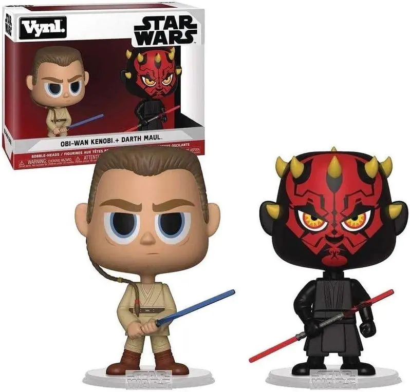 Funko Vynl - Star Wars Episode I Phantom Menace - Obi-Wan Kenobi & Darth Maul Figures 2-Pack (31621) Low Stock 1