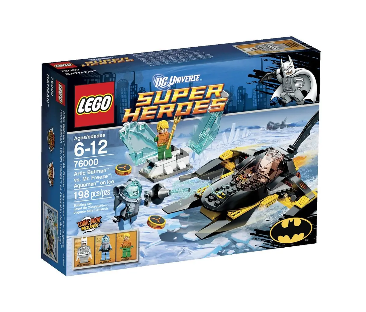 Lego Dc Universe Super Heroes: Arctic Batman Vs. Mr. Freeze: Aquaman On Ice W/Trimaran Batboat 76000 Last One! 1