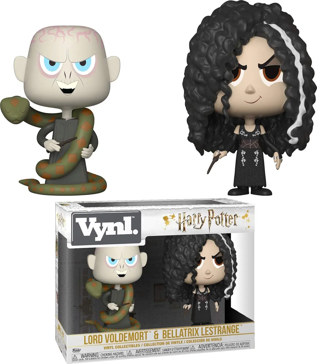 Funko - Vynl. - Harry Potter - Lord Voldemort & Bellatrix Lestrange Vinyl Figures 2-Pack (32780) Low Stock 1