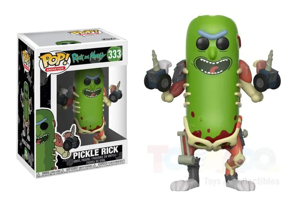 Funko Pop! Animation #333 -Rick And Morty - Pickle Rick Vinyl Figure Low Stock 1