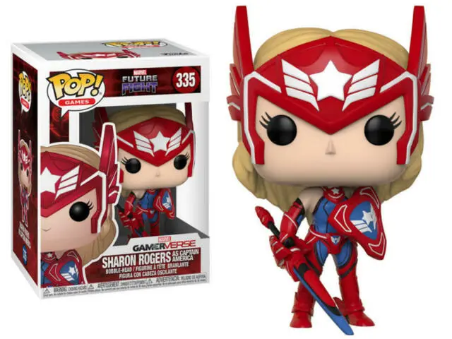 Funko Pop! Games - Marvel Gamerverse #335 - Future Fight- Sharon Rogers (As Captain America) Figure 1