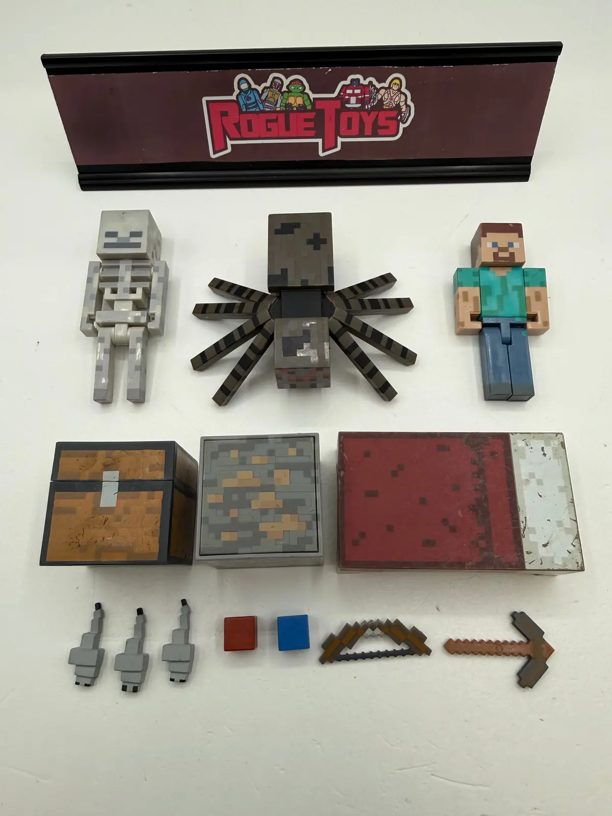 Minecraft Overworld Steve & Spider Jockey Bundle 1