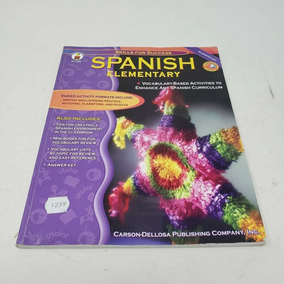 Skills For Success Spanish Elementary Grades K-5 Cynthia Downs Workbook Cd4300 1