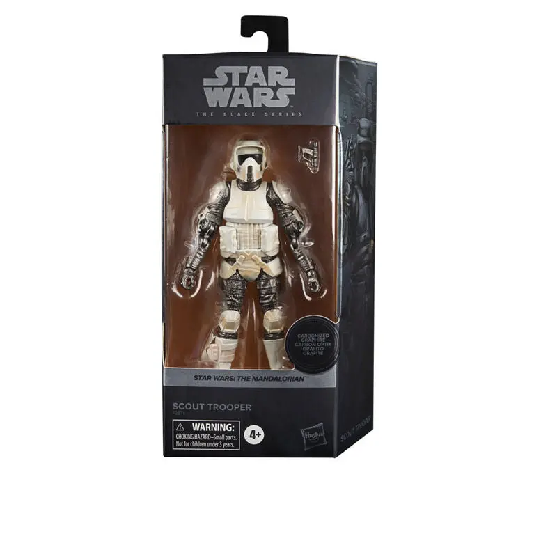Star Wars: Black Series - The Mandalorian - Scout Trooper (Carbonized) Exclusive Action Figure F2871 1