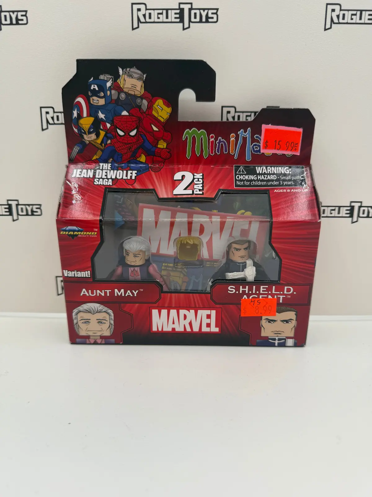 Diamond Select Toys Marvel Minimates The Jean Dewolff Saga Aunt May & S.H.I.E.L.D. Agent 2-Pack 1