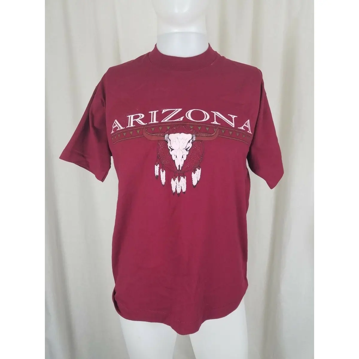 Vintage Arizona Travel Souvenir Tee Shirt Tshirt Dreamcatcher Steer Head Mens L 1
