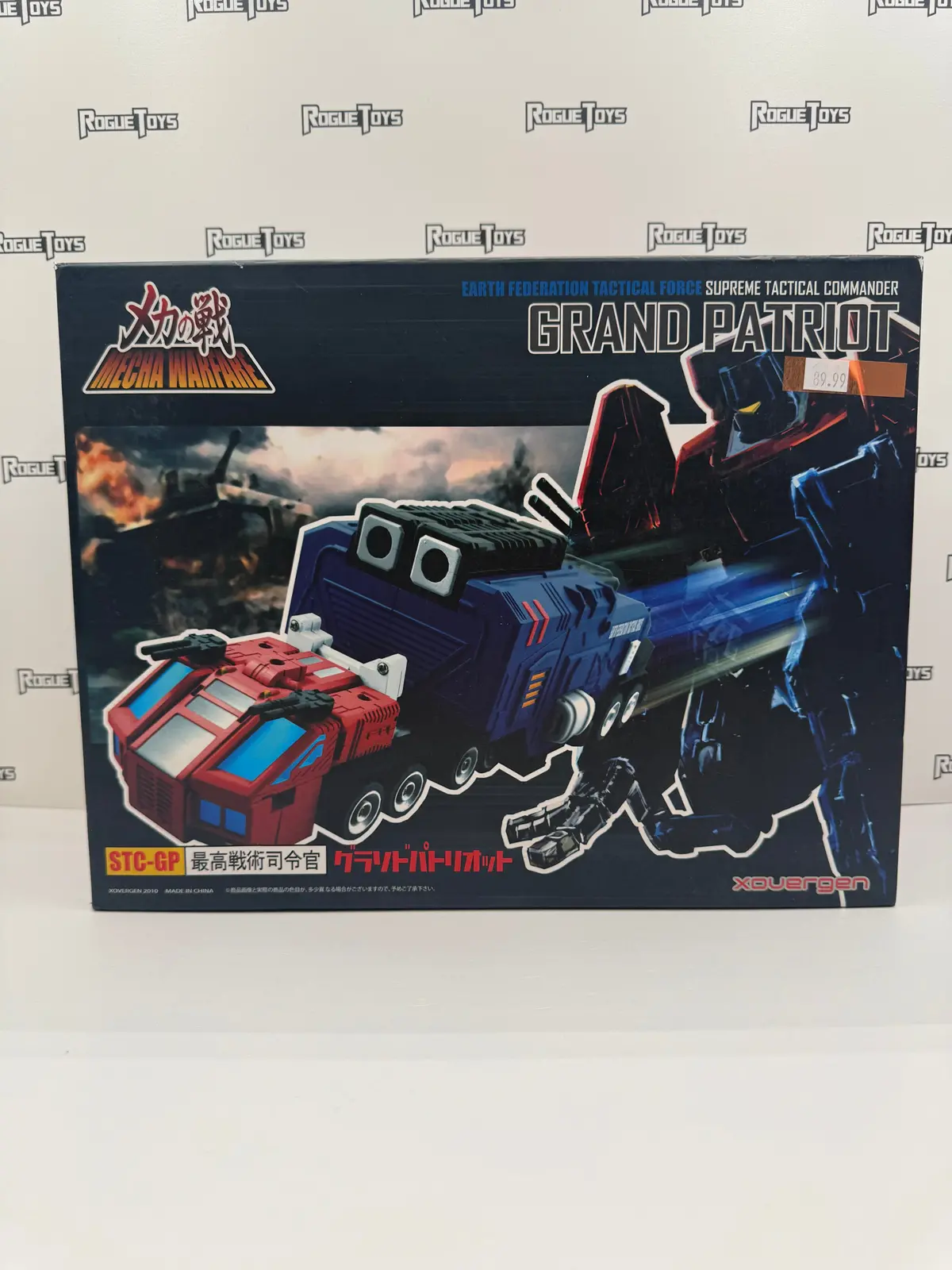 Xovergen Mecha Warfare Earth Federation Tactical Force Supreme Tactical Commander Grand Patriot 1