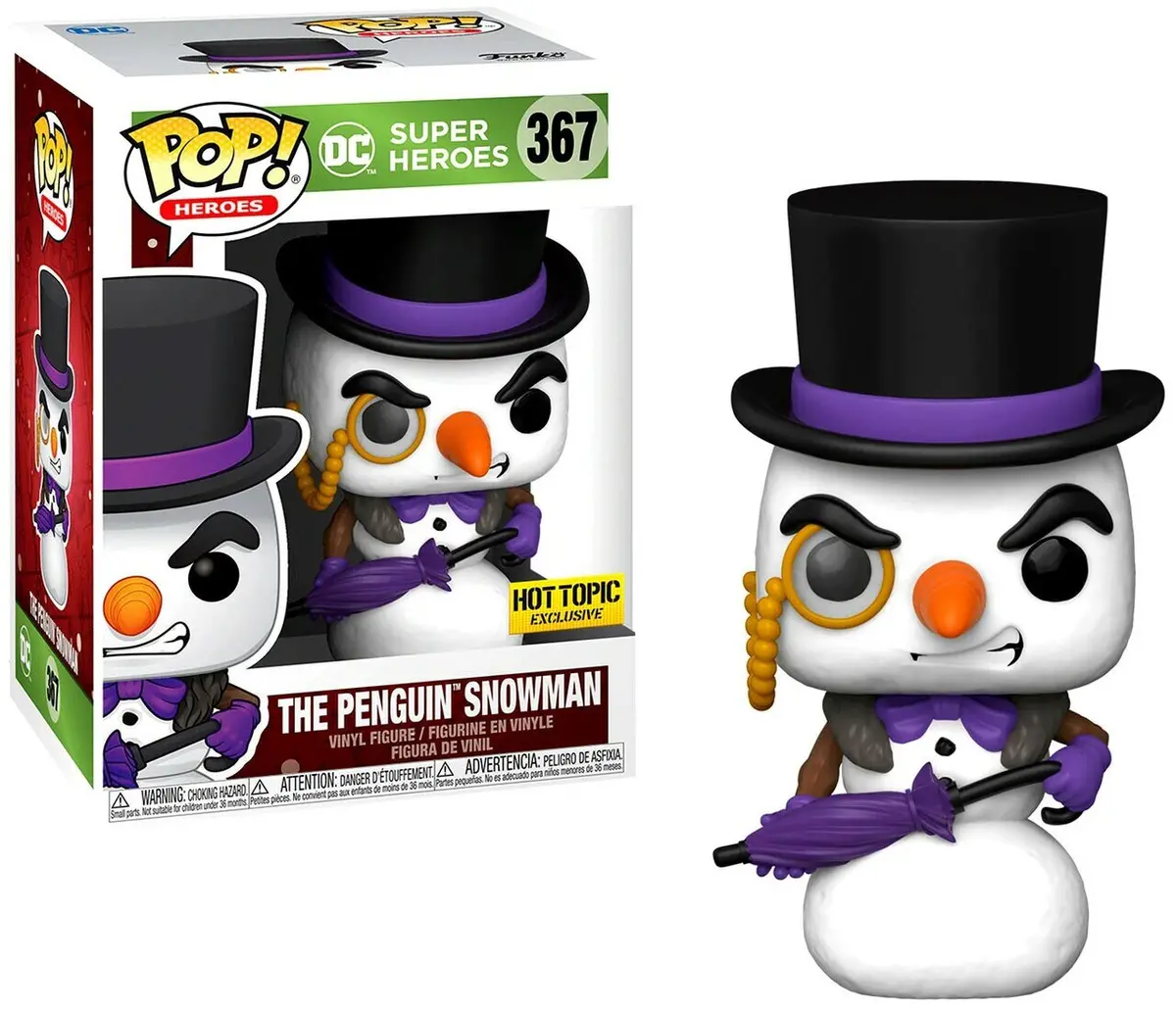 Funko Pop! Heroes - Dc Super Heroes #367 - The Penguin Snowman Vinyl Figure Exclusive Low Stock 1
