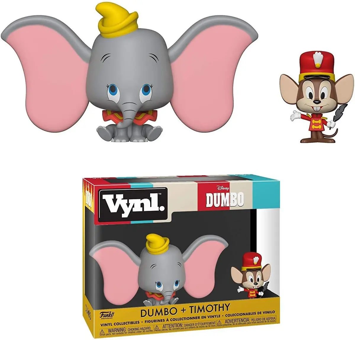 Funko - Vynl. - Disney - Dumbo (1941) - Dumbo & Timothy Vinyl Figures 2-Pack (37014) Low Stock 1