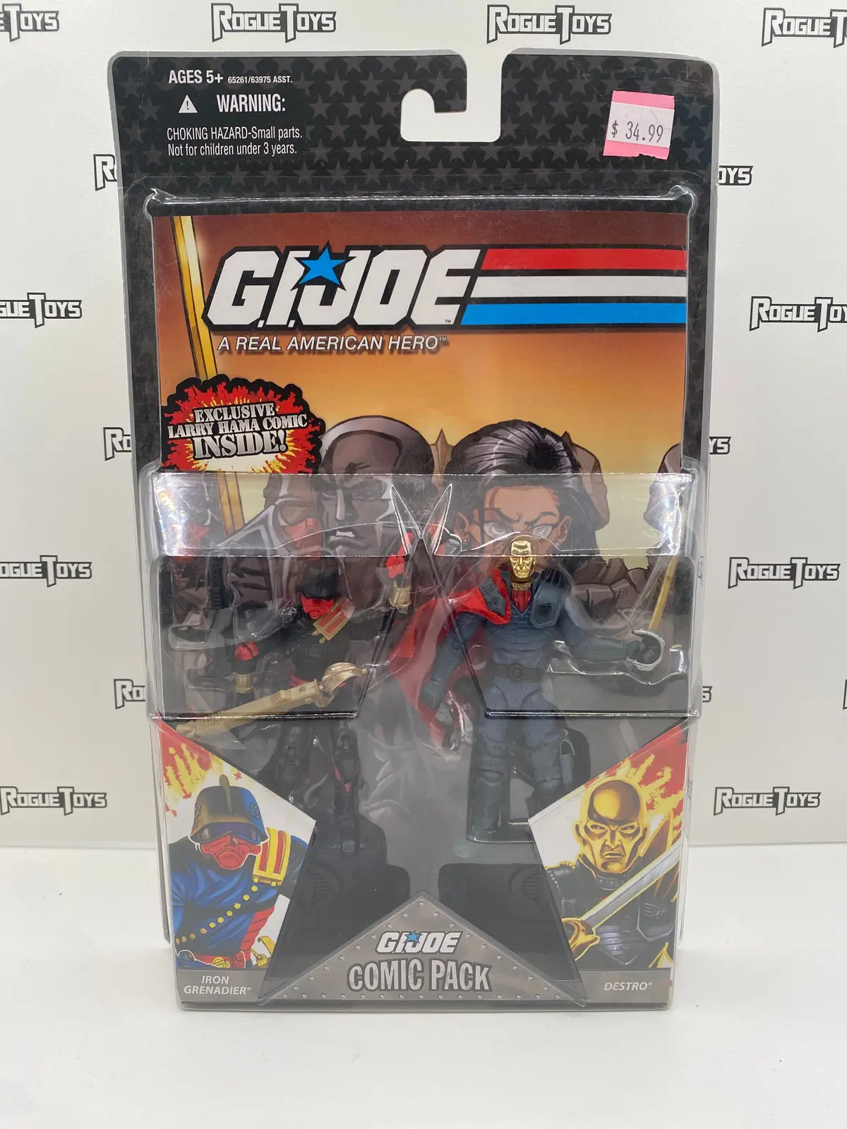 Hasbro G.I. Joe A Real American Hero (Arah) Comic Pack Iron Grenadier & Destro 1