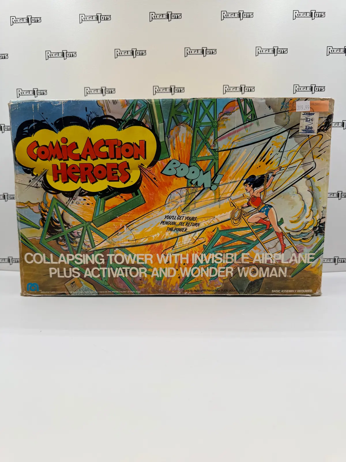 Mego Comic Action Heroes Collapsing Tower With Invisible Airplane Plus Activator And Wonder Woman 1