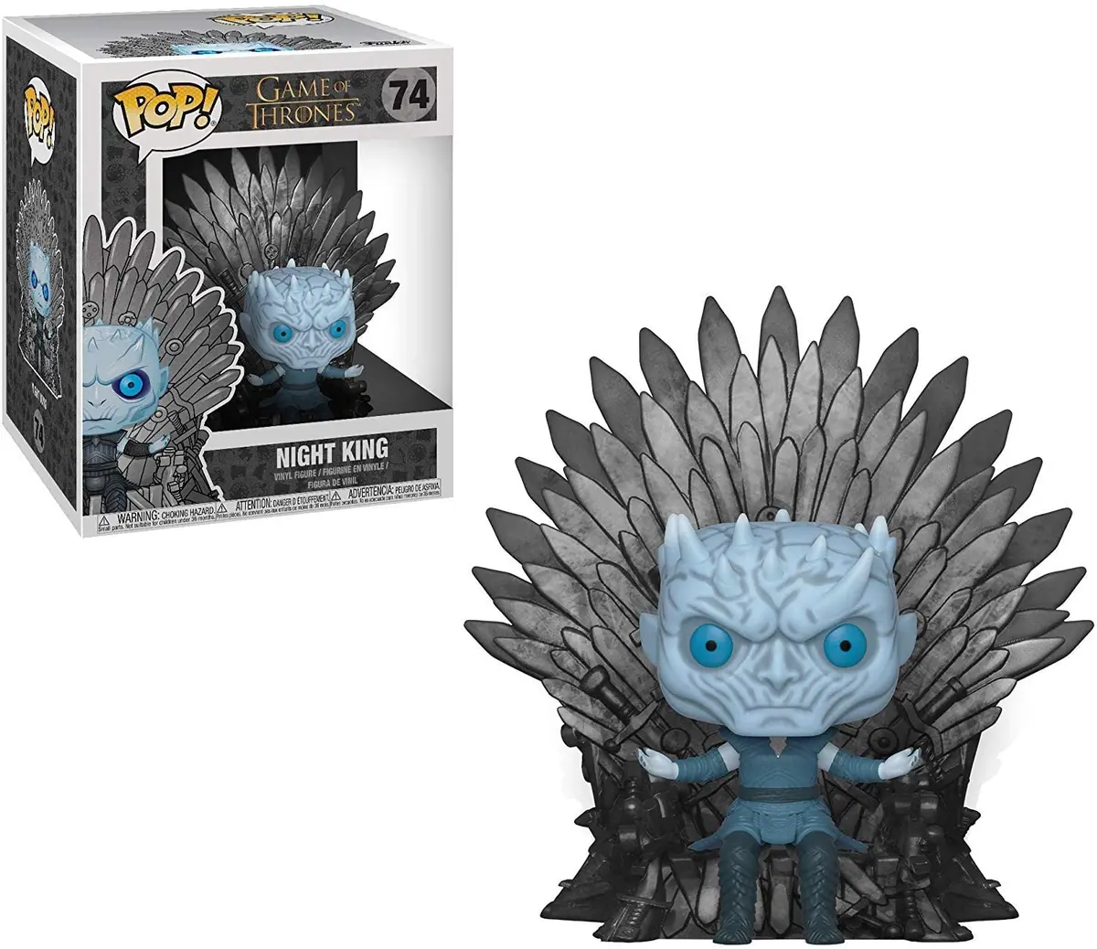 Funko Pop Television 74 - Deluxe - Game Of Thrones: Night King Vinyl Figure On The Iron Throne 37794 Low Stock 1