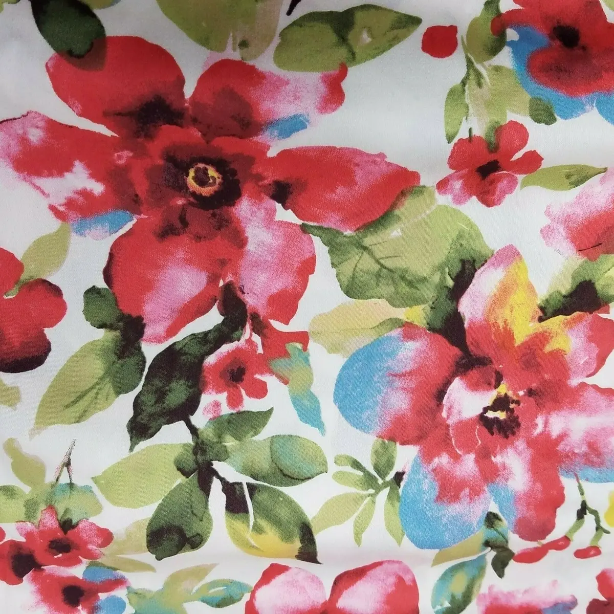 Large Flowers Floral Brother Sister Design Studio Fabric 4+ Yards B84-Ro-P16 1
