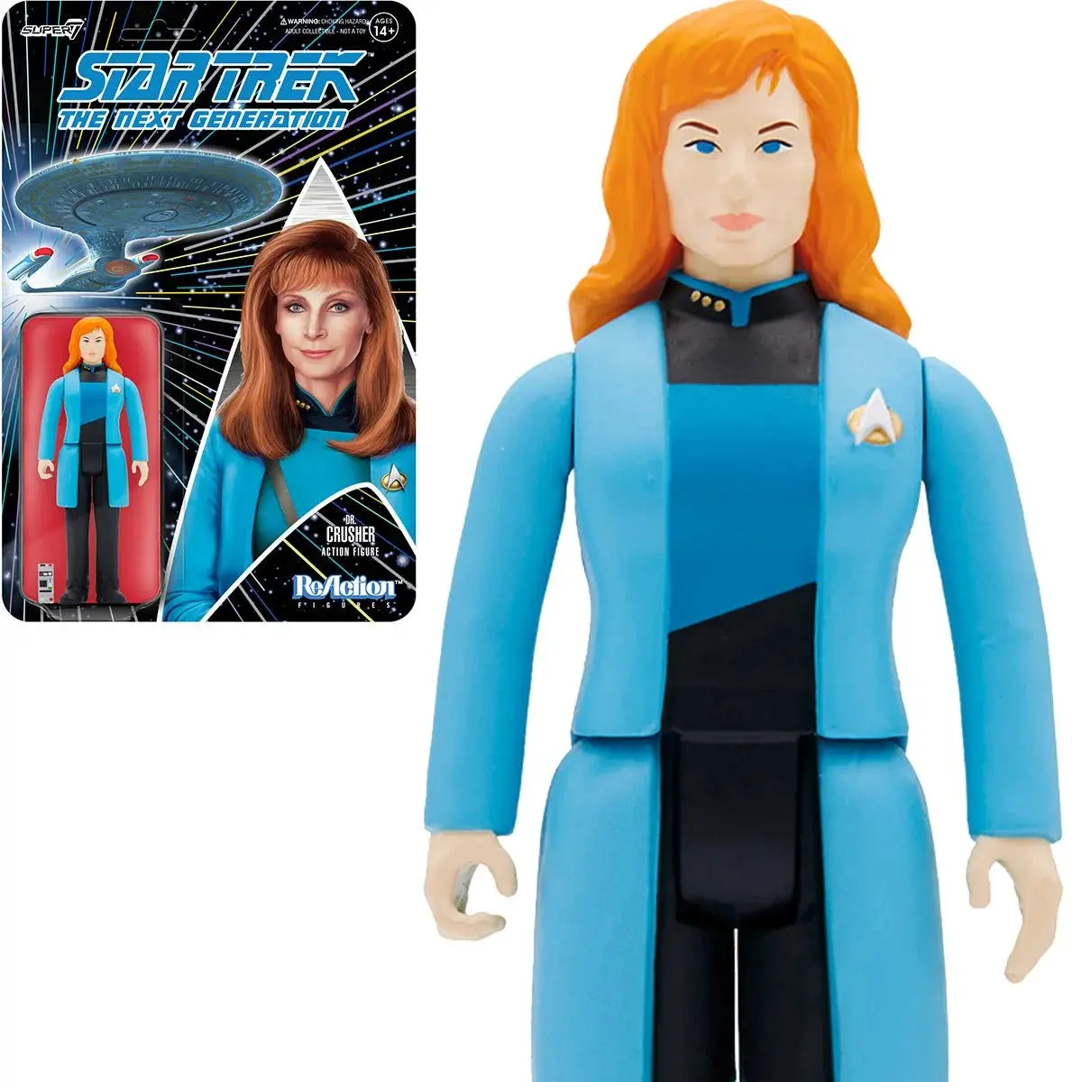 Super7 Reaction Figures - Star Trek: The Next Generation - Dr. Beverly Crusher Action Figure (81538) Low Stock 1