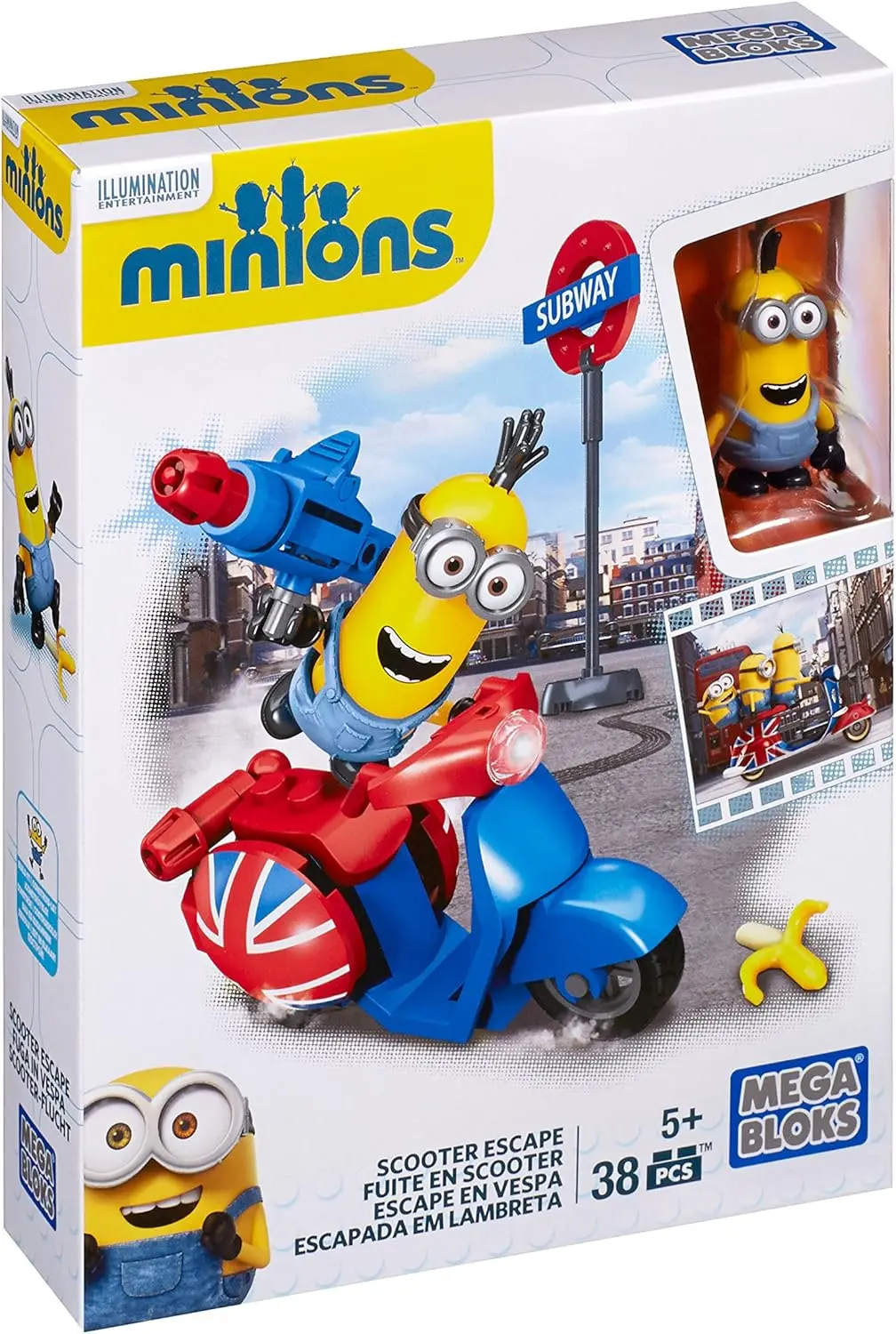 Mega Bloks - Minions - Scooter Escape Building Toy (38021) Last One! 1