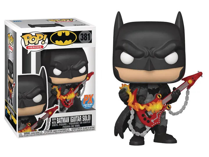 Funko Pop! Heroes #381 - Batman - Death Metal Batman (Guitar Solo) Exclusive Vinyl Figure (54718) Low Stock 1