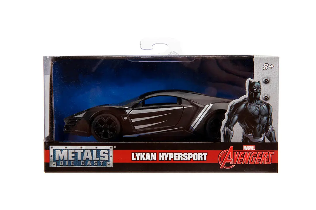 Jada - Hollywood Rides - Metals Die Cast - Marvel - Black Panther - Lykan Hypersport 1:32 Vehicle (30302) 1
