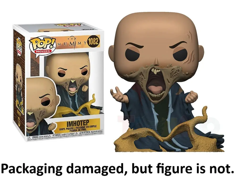 Funko Pop! Movies #1082 - The Mummy - Imhotep Vinyl Figure (49167) - Damaged Box Low Stock 1