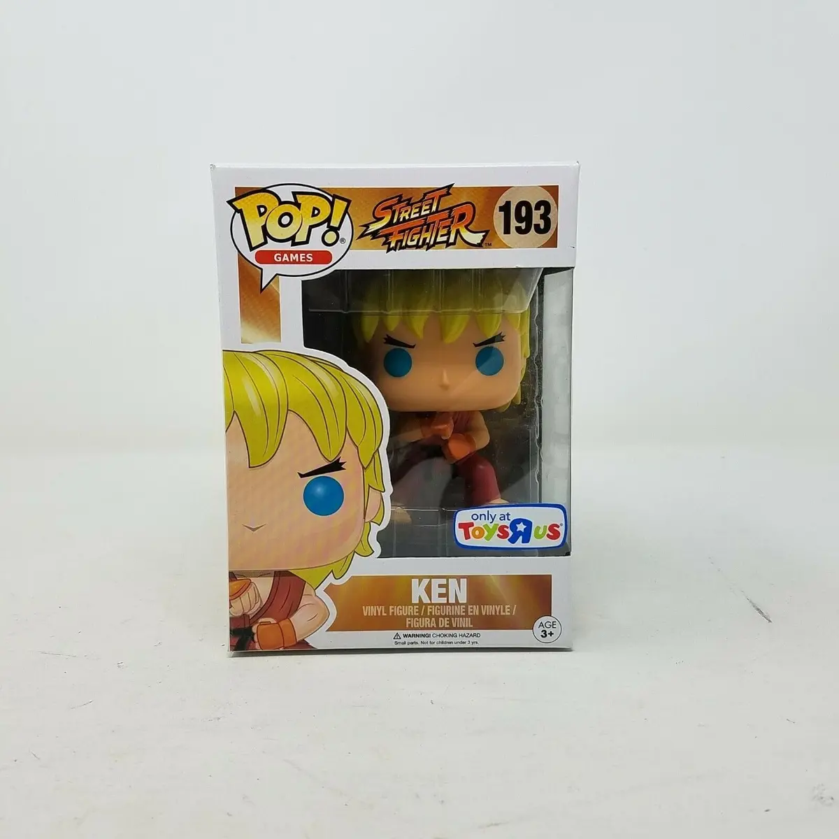 Funko Pop! Street Fighter Ken 193 Toys R' Us Exclusive Vinyl Figure Figurine Nos 1