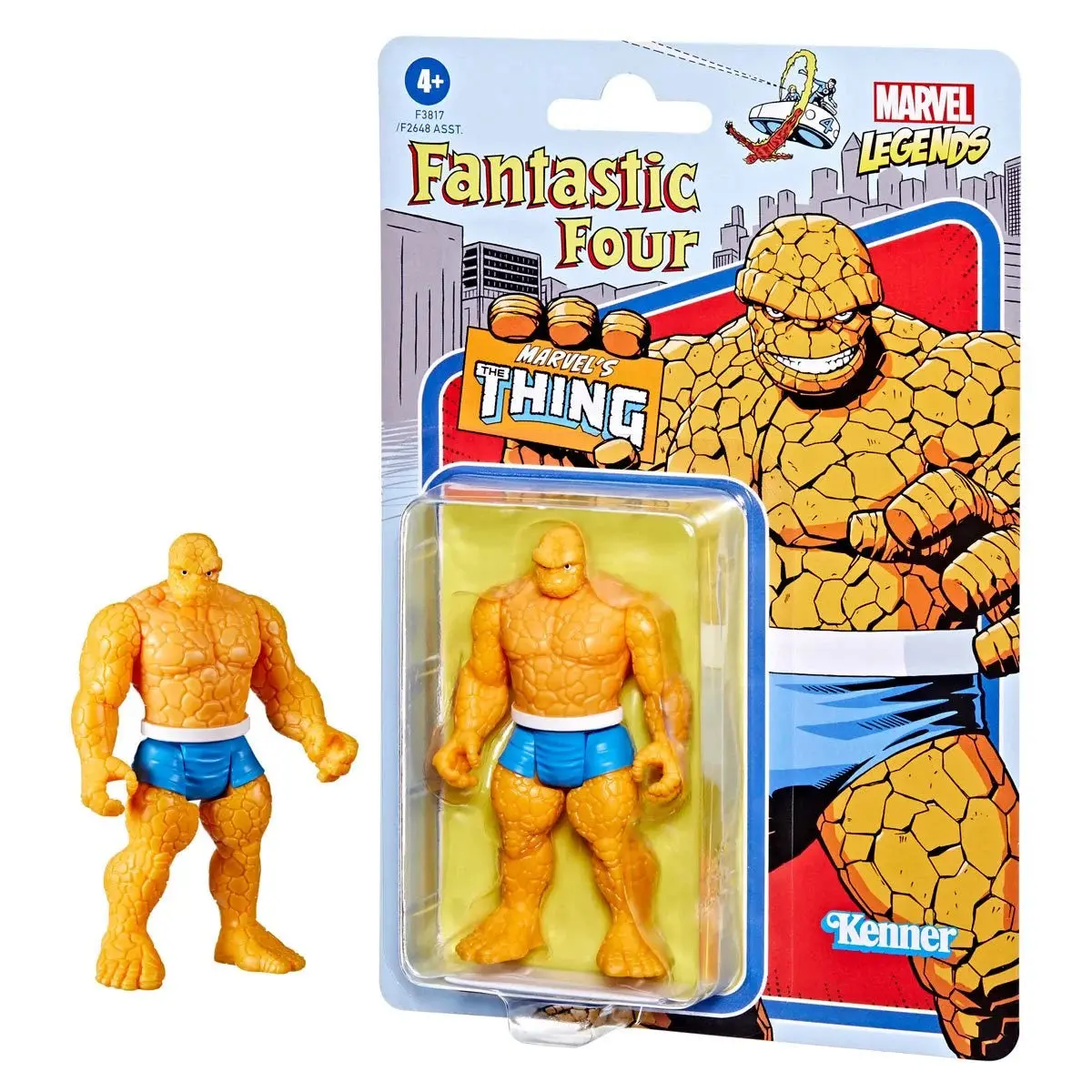 Marvel Legends - Retro Kenner Collection: Wave 6 - The Thing 3.75-Inch Action Figure (F3817) Low Stock 1