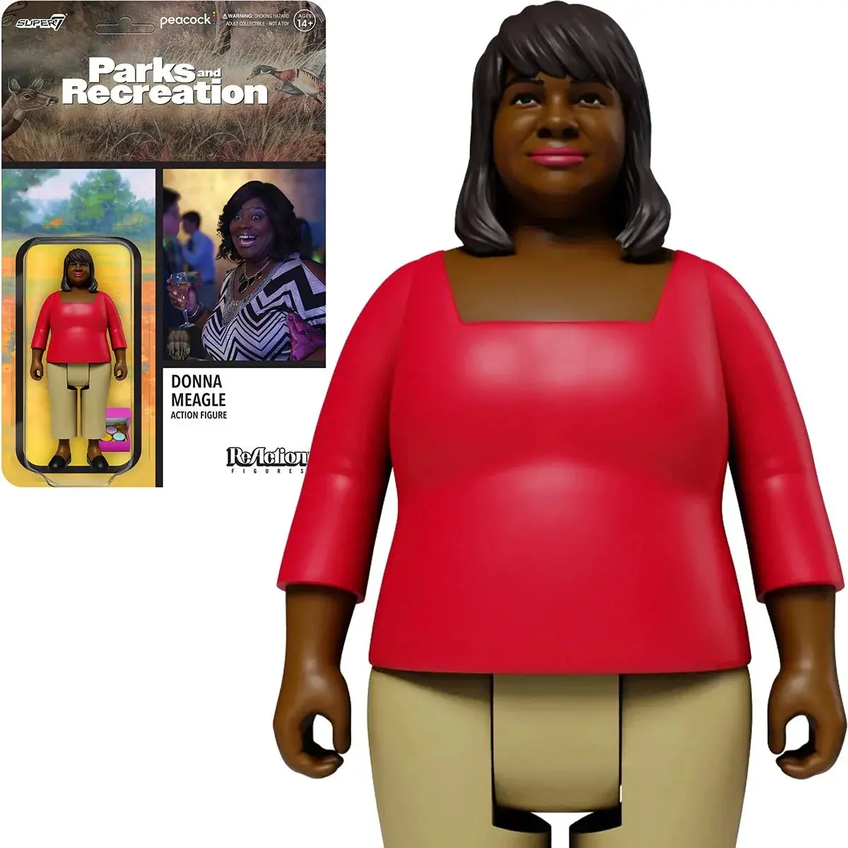 Super7 Reaction Figures - Parks And Recreation - Donna Meagle Action Figure (81982) Low Stock 1