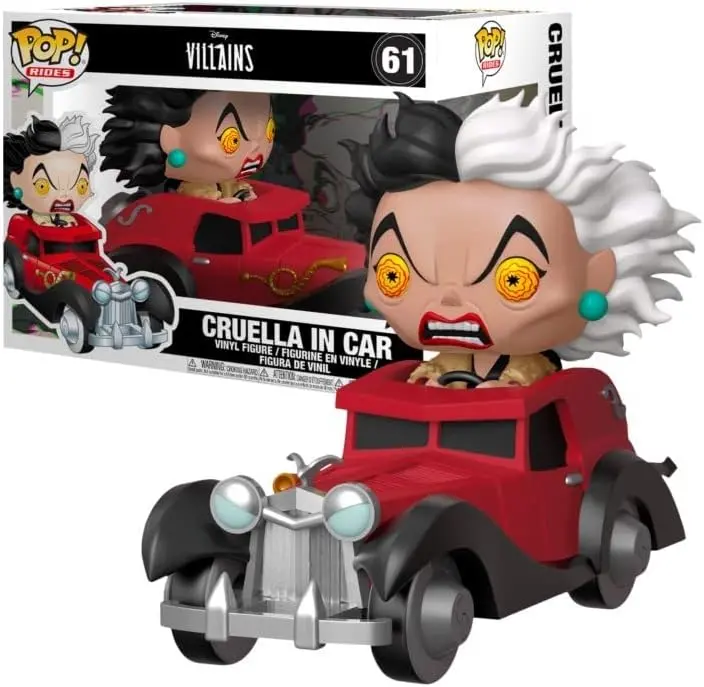 Funko Pop! Rides #61 - Disney Villains - Cruella In Car Vinyl Figure (39602) 1
