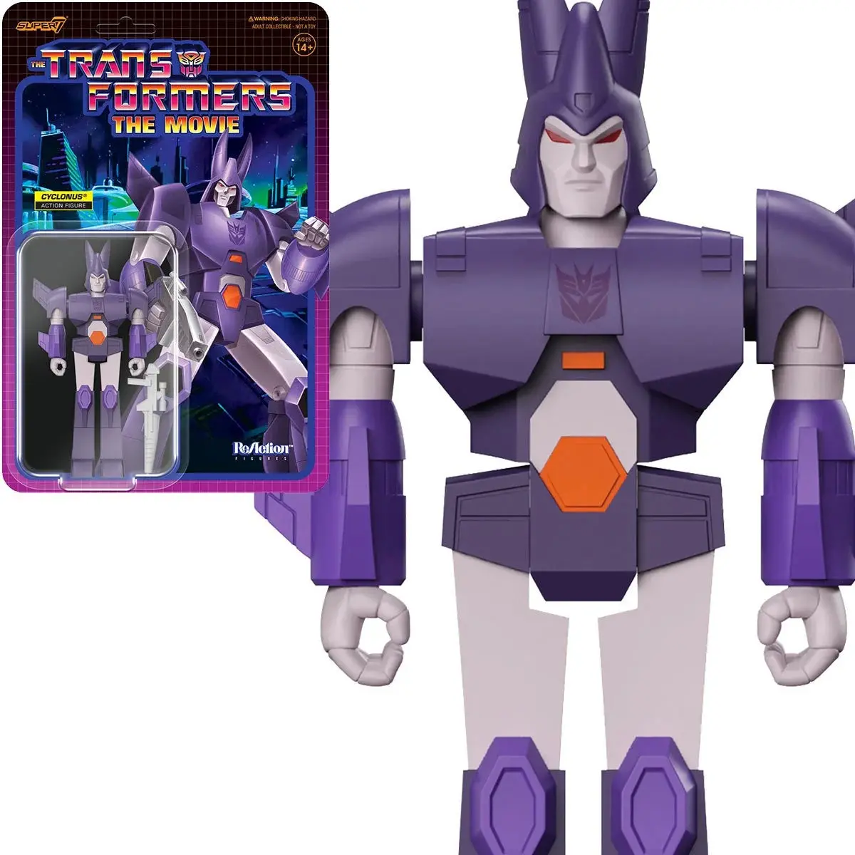 Super7 Reaction Figures - Transformers (Wave 6) Cyclonus (G1) Action Figure (81940) Low Stock 1