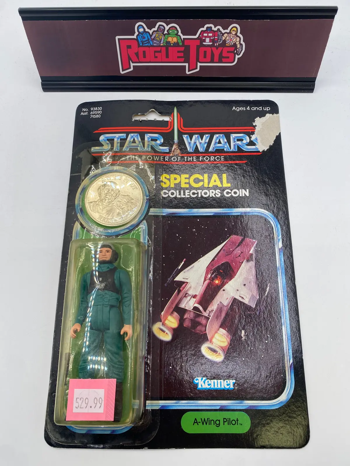 Kenner 1984 Star Wars The Power Of The Force Special Collectors Coin A-Wing Pilot 1