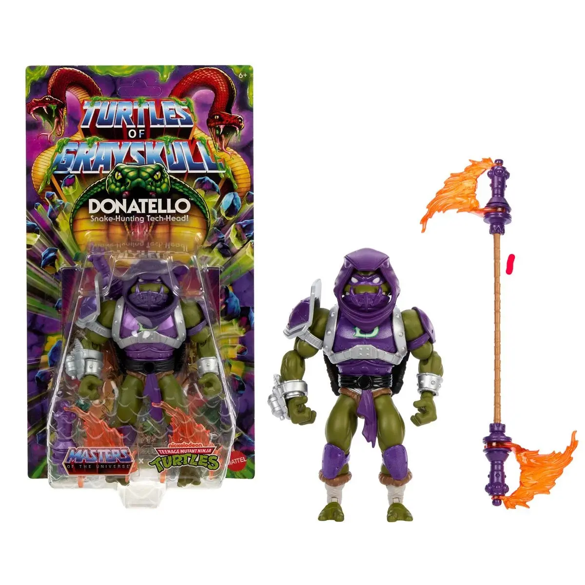 Masters Of The Universe: Turtles Of Grayskull (Wave 5) Donatello Action Figure (Jbm98) 1